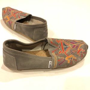 Embroidered Suede TOMS